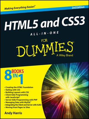 cover image of HTML5 and CSS3 All-in-One For Dummies
